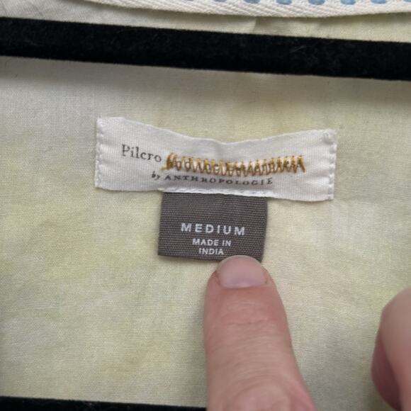 Anthropologie Pilcro The Cate Classic Tie Dye Button Down Shirt Size Medium - Picture 3 of 7